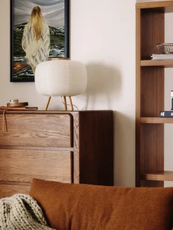 Lampada da tavolo di design in carta di riso Misaki