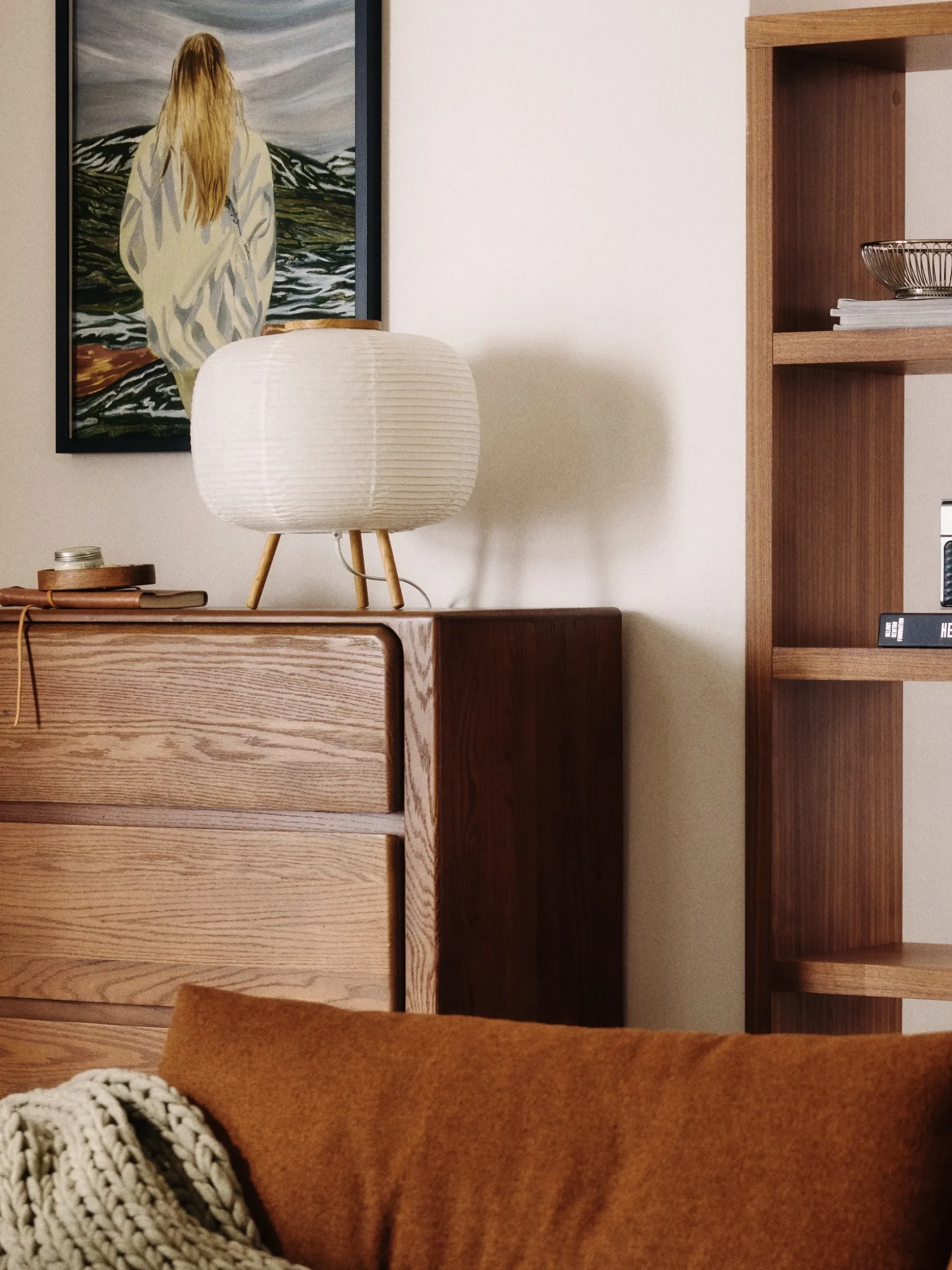 Lampada da tavolo di design in carta di riso Misaki