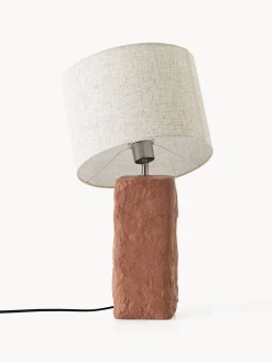 Lampada da tavolo grande con base in cemento Kiri