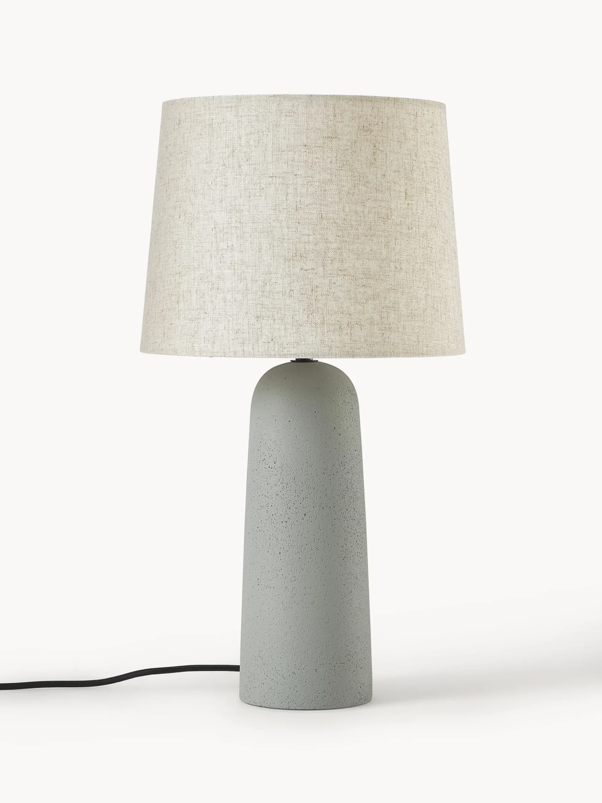 Lampada da tavolo grande con base in cemento Kaya