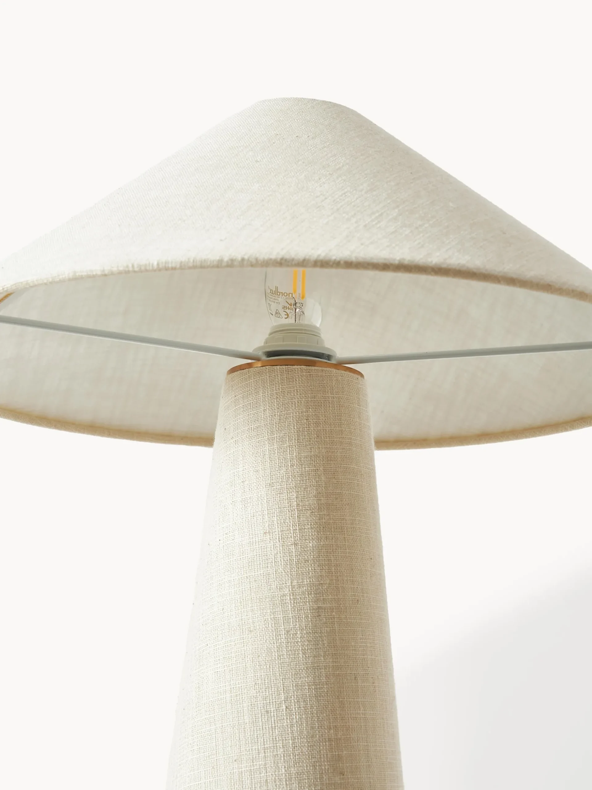 Lampada da tavolo grande in lino Ilena