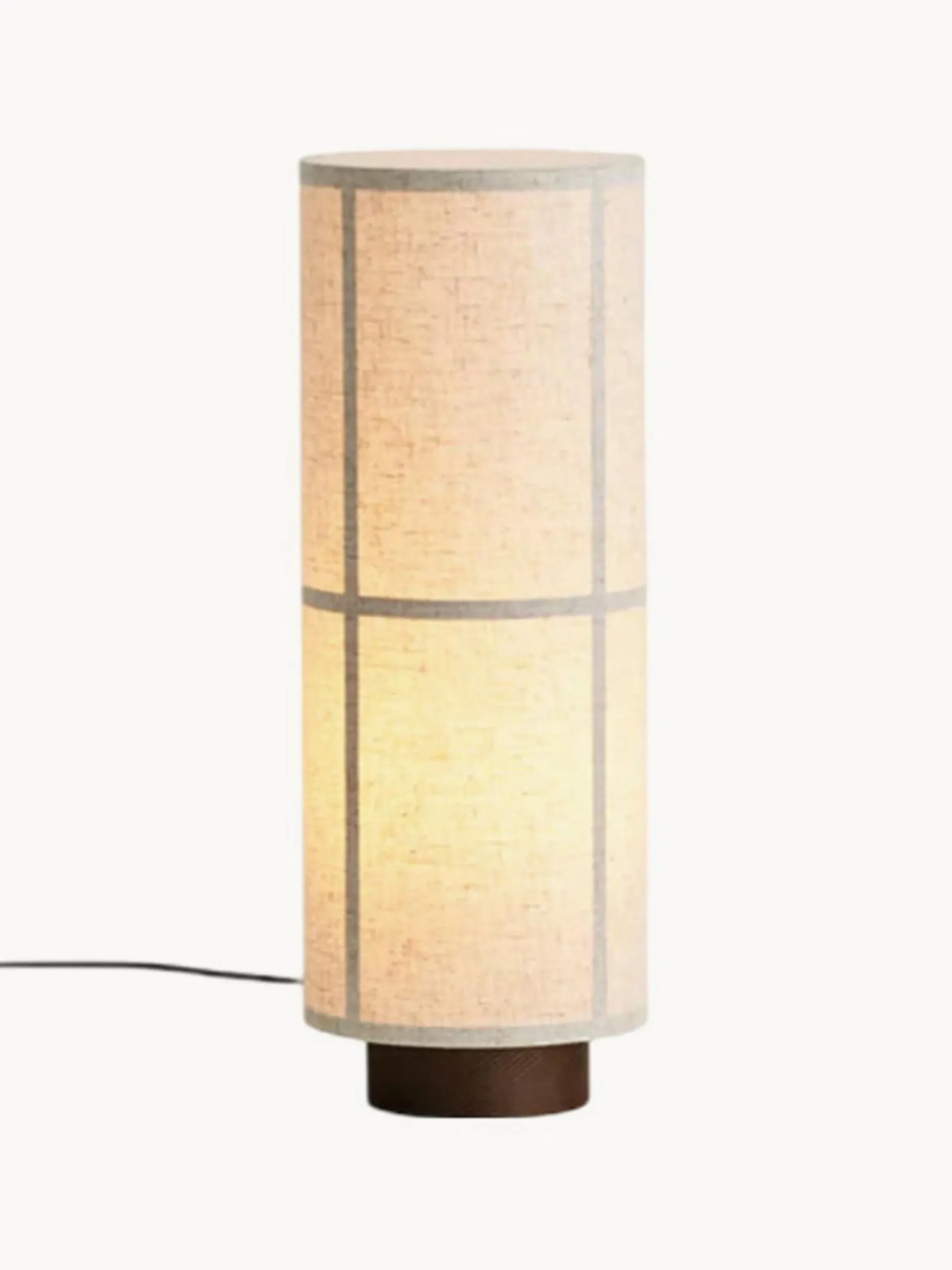 Lampada da tavolo in lino artigianale Hashira