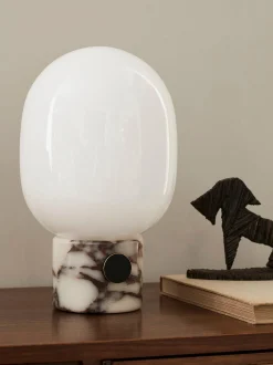 Lampada da tavolo piccola con luce regolabile JWDA, alt. 32 cm