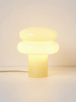 Lampada da tavolo piccola in vetro opale Baya