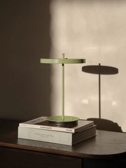 Lampada da tavolo piccola portatile a LED con luce regolabile Asteria Move