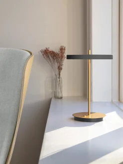 Lampada da tavolo piccola portatile a LED con luce regolabile Asteria Move