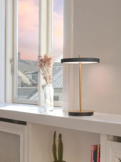Lampada da tavolo piccola portatile a LED con luce regolabile Asteria Move