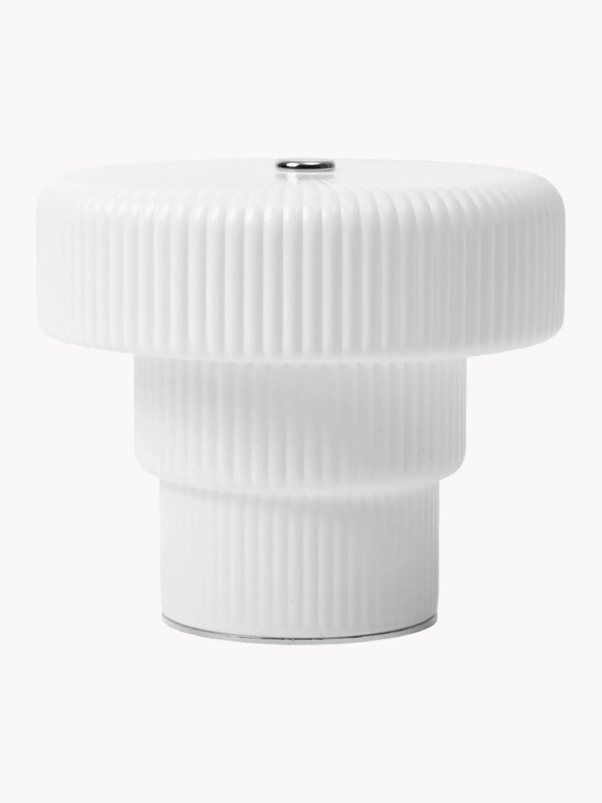 Lampada da tavolo portatile a LED in vetro soffiato con luce regolabile Ripple