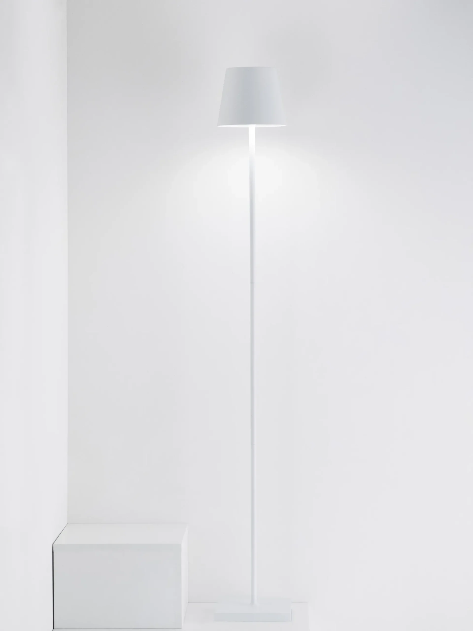 Lampada da terra a LED con luce regolabile Poldina Pro L, regolabile in altezza