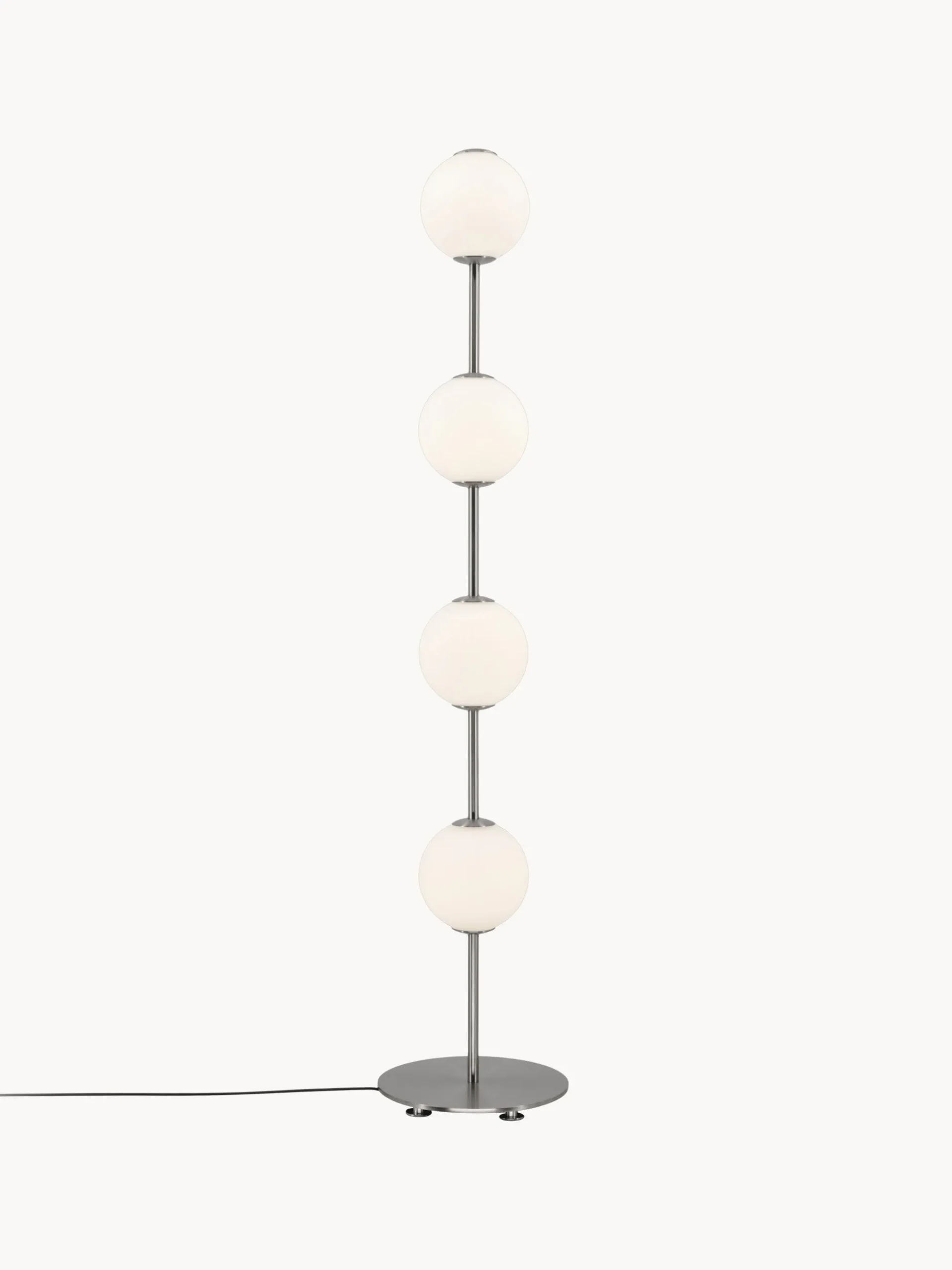 Lampada da terra a LED in vetro soffiato con luce regolabile Audrey