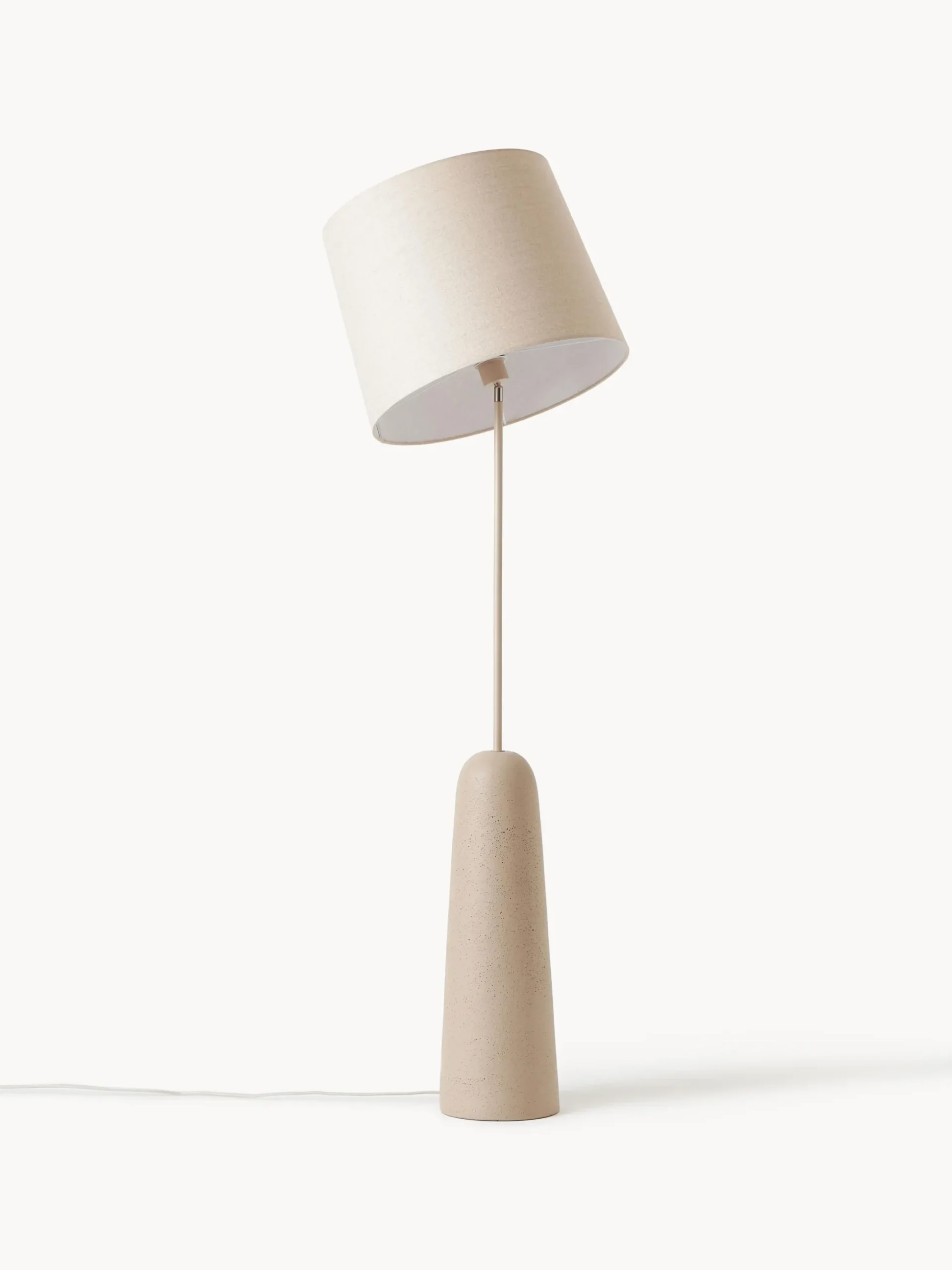 Lampada da terra con base in cemento Kaya