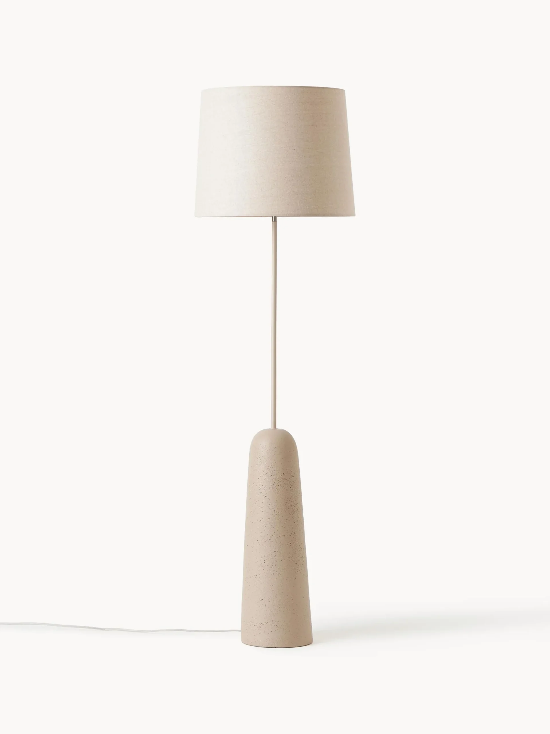 Lampada da terra con base in cemento Kaya