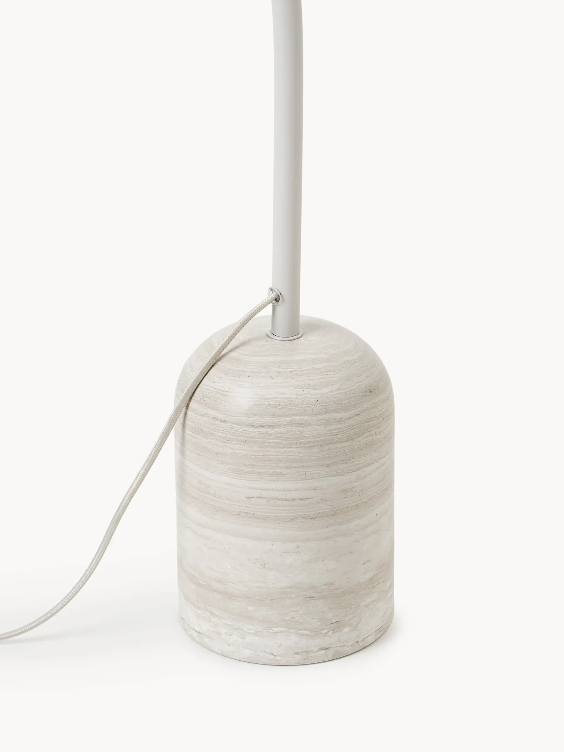 Lampada da terra con base in marmo Alina