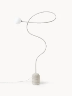 Lampada da terra con base in marmo Alina