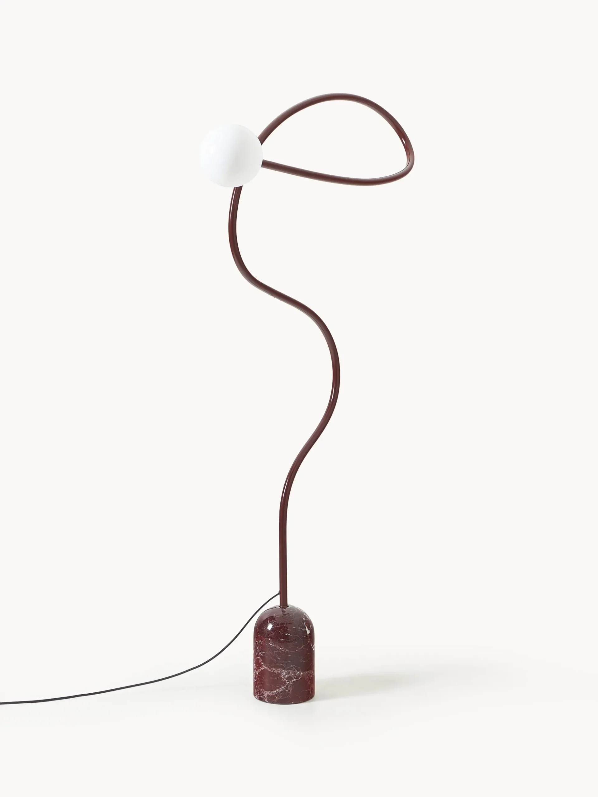 Lampada da terra con base in marmo Alina