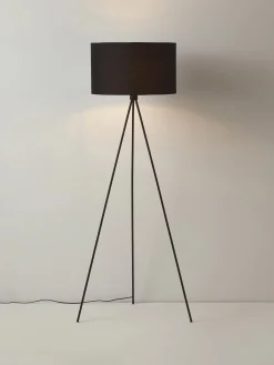 Lampada da terra con paralume in tessuto Cella