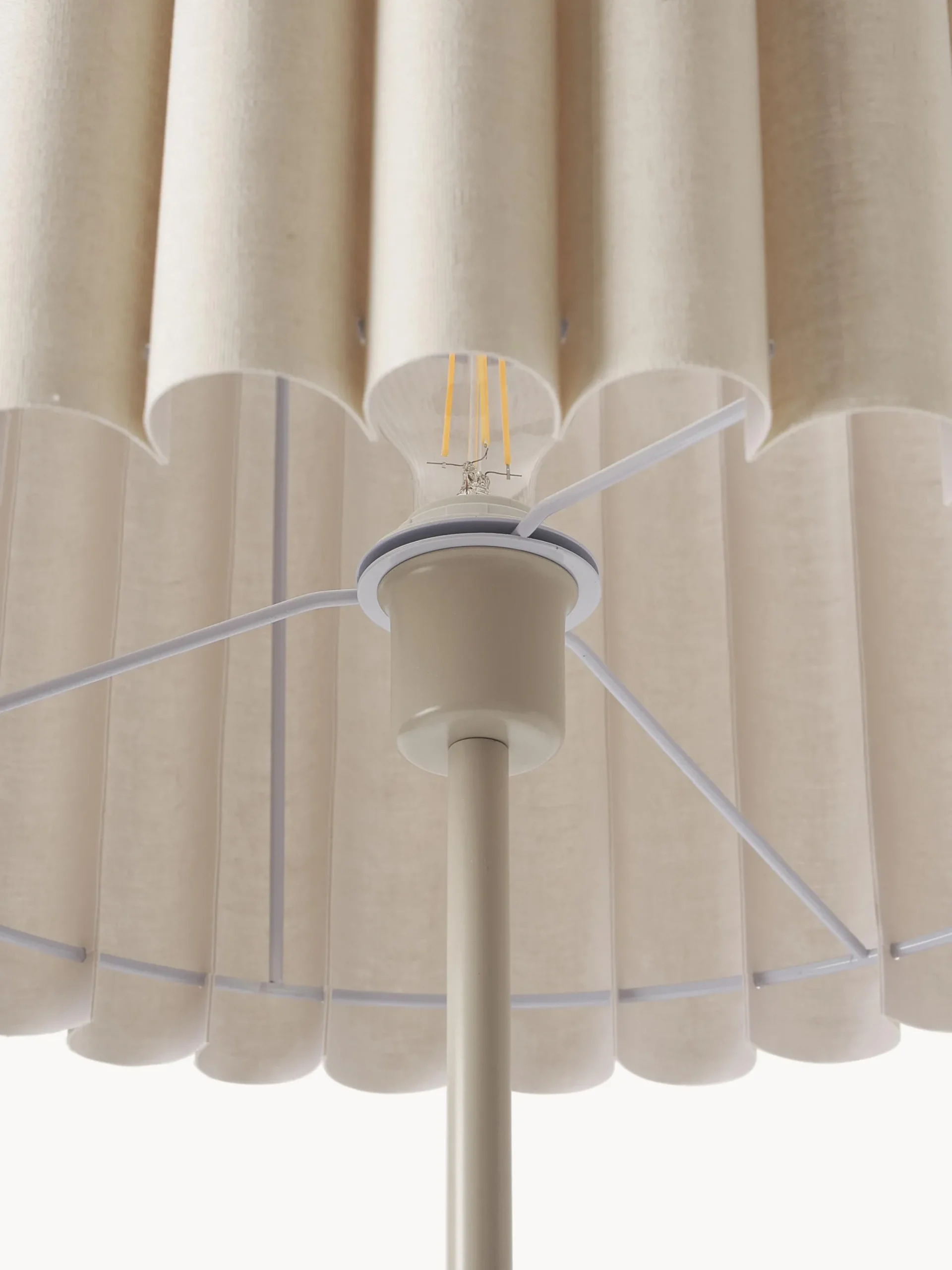 Lampada da terra in lino Lucina