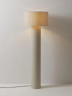 Lampada da terra in lino Ron