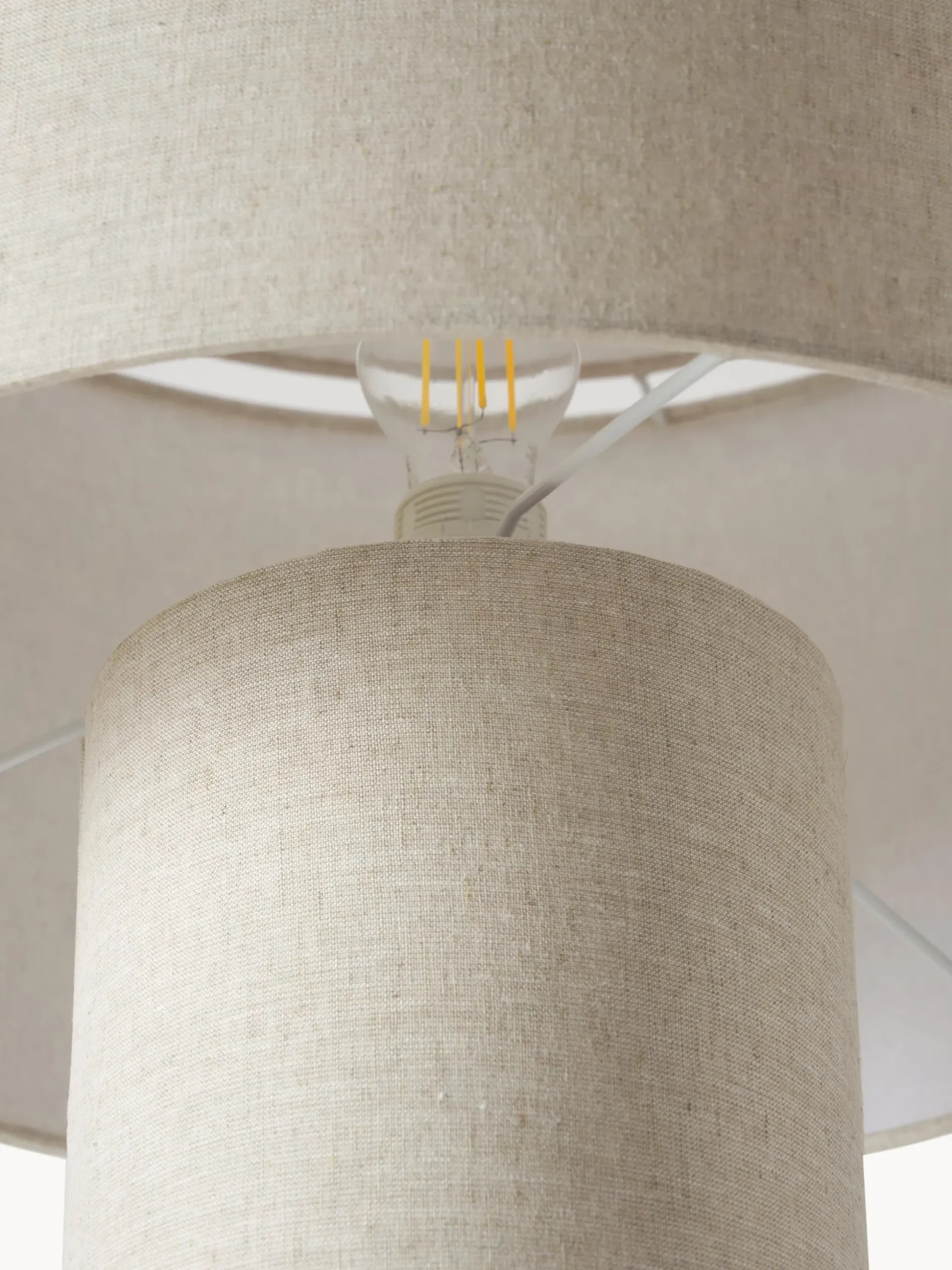Lampada da terra in lino Ron