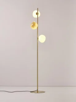 Lampada da terra in vetro opalino Josie