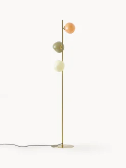 Lampada da terra in vetro opalino Josie