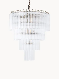 Lampadario grande in vetro Janae
