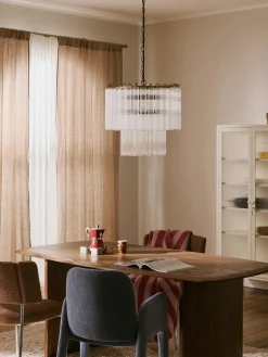 Lampadario in vetro Janae