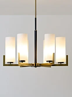 Lampadario grande in vetro Fortano
