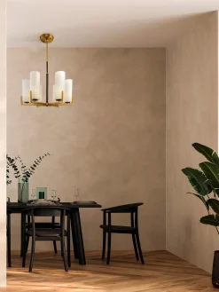 Lampadario grande in vetro Fortano