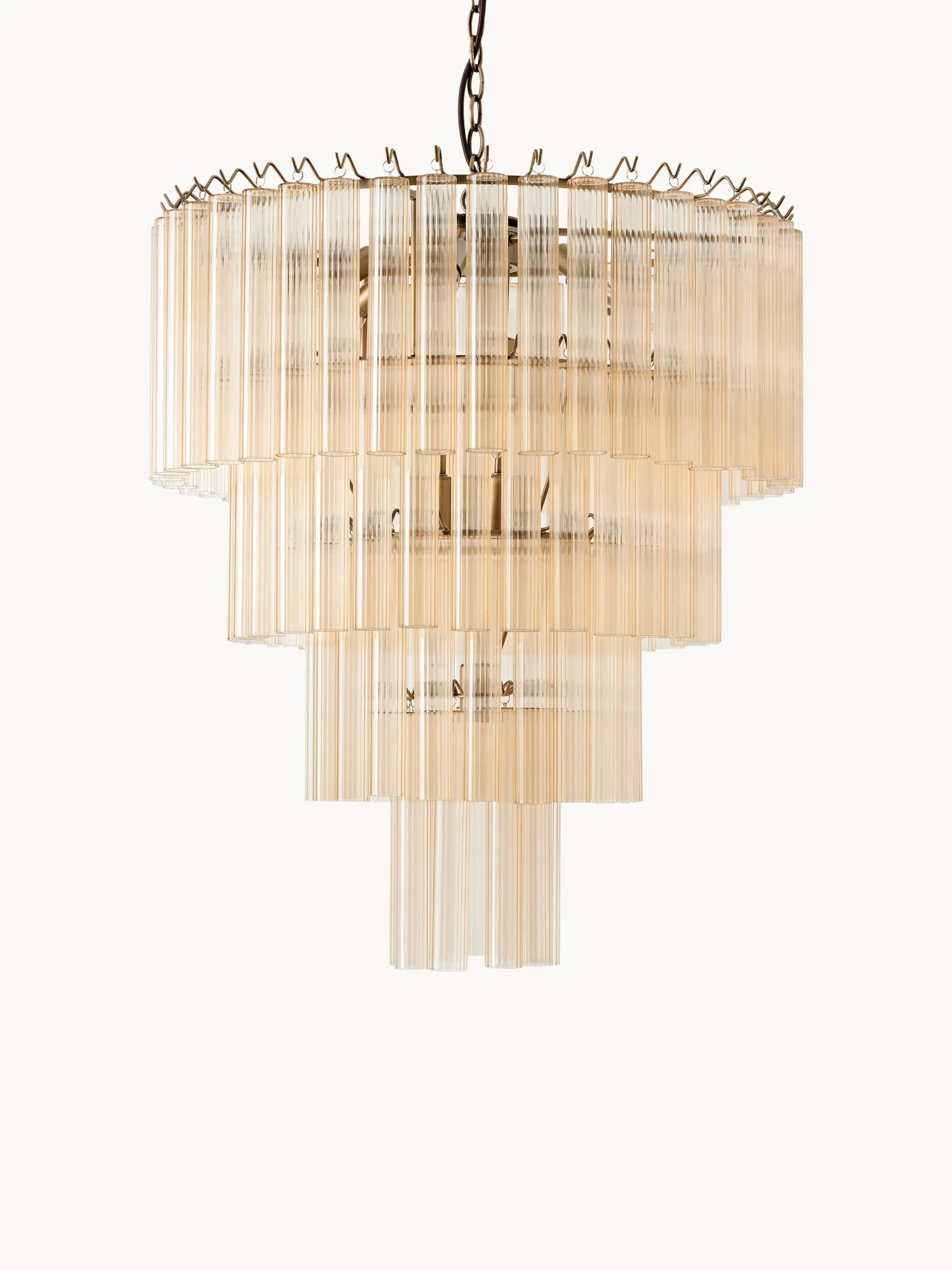 Lampadario grande in vetro Janae