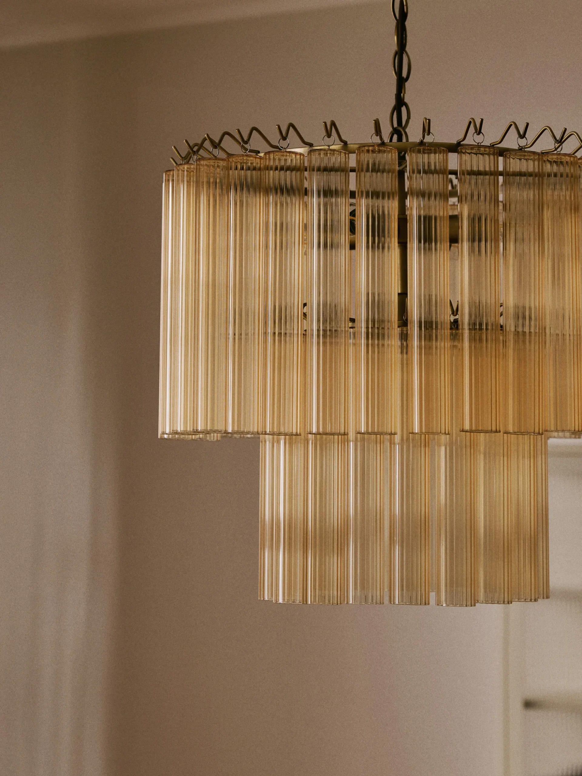 Lampadario in vetro Janae