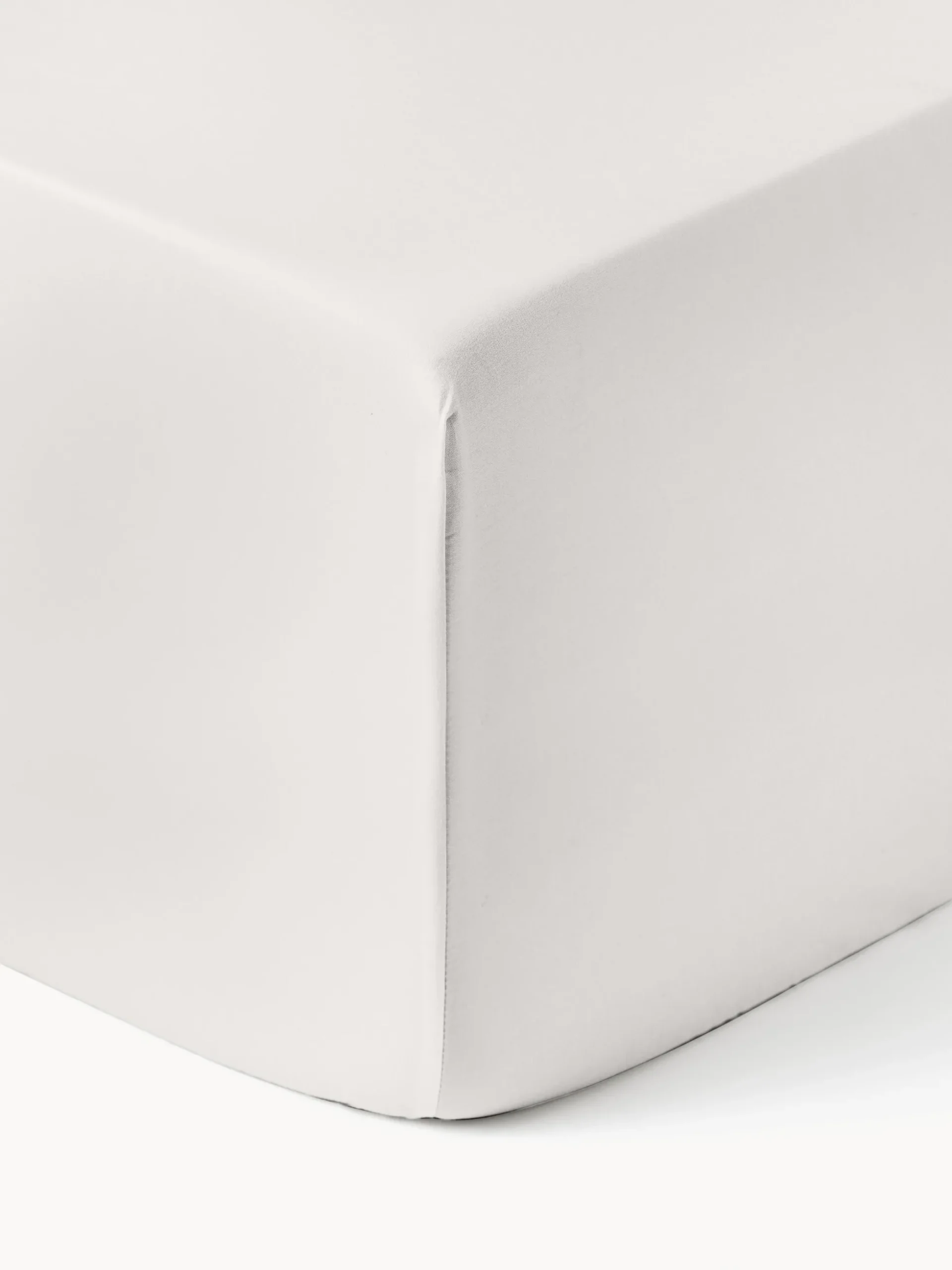 Lenzuolo con angoli boxspring in raso di cotone Premium