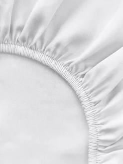 Lenzuolo con angoli boxspring in raso di cotone Comfort