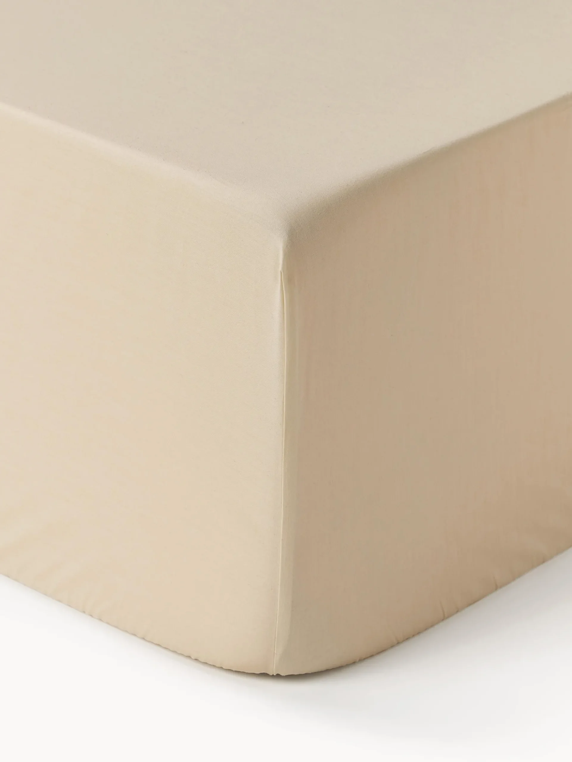 Lenzuolo con angoli boxspring in cotone percalle Elsie