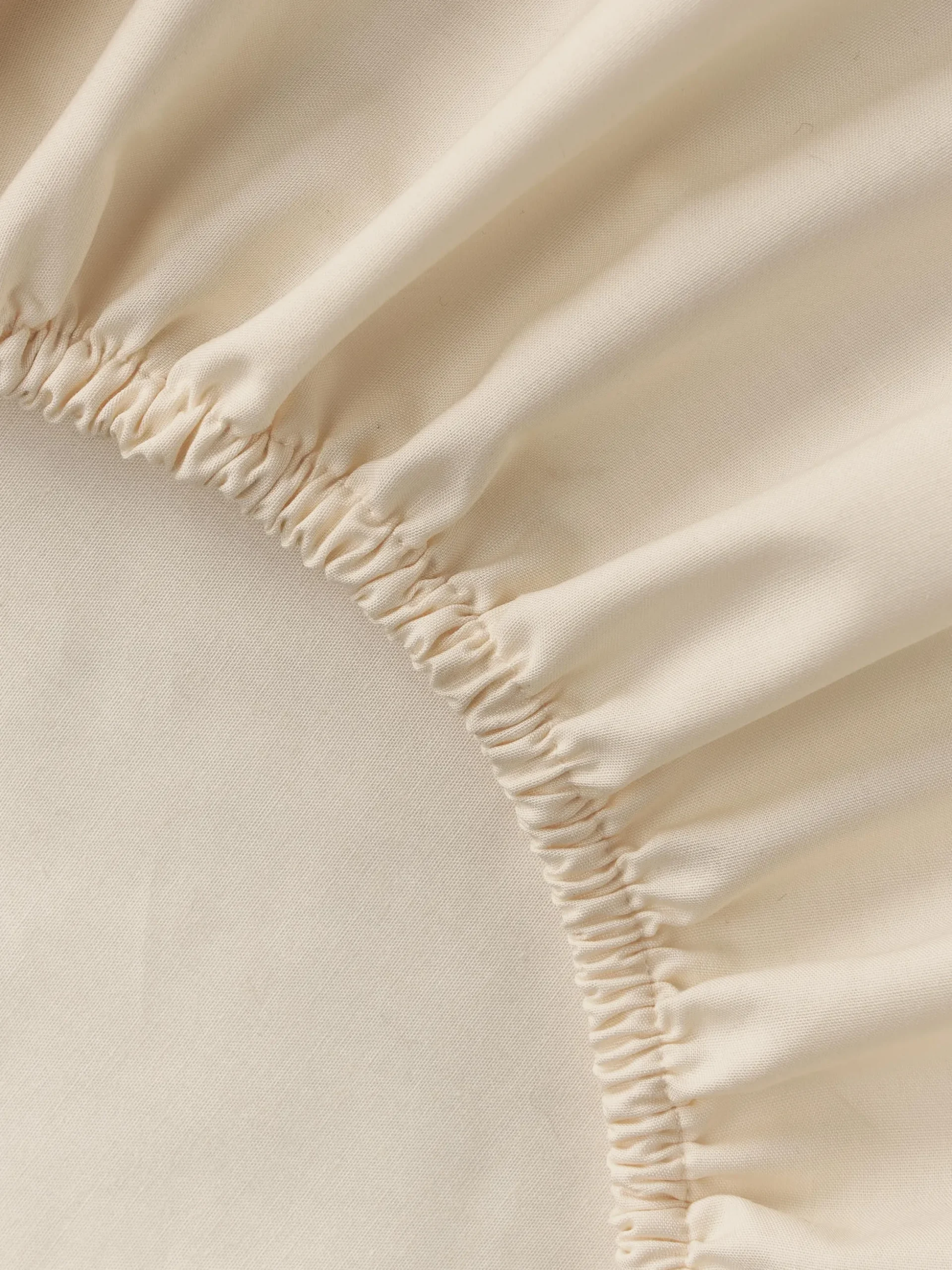 Lenzuolo con angoli boxspring in cotone percalle Elsie
