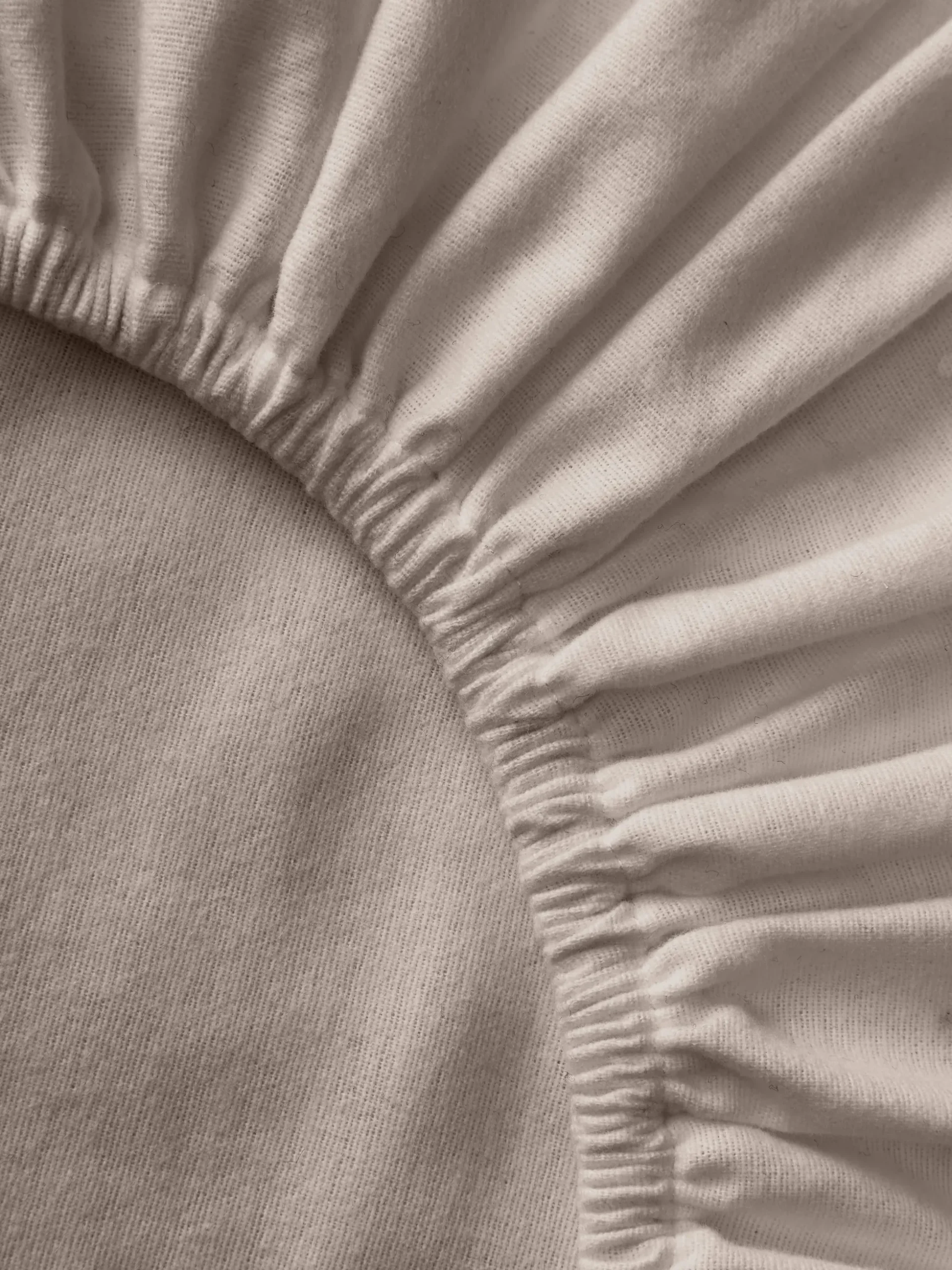 Lenzuolo con angoli boxspring in flanella Biba