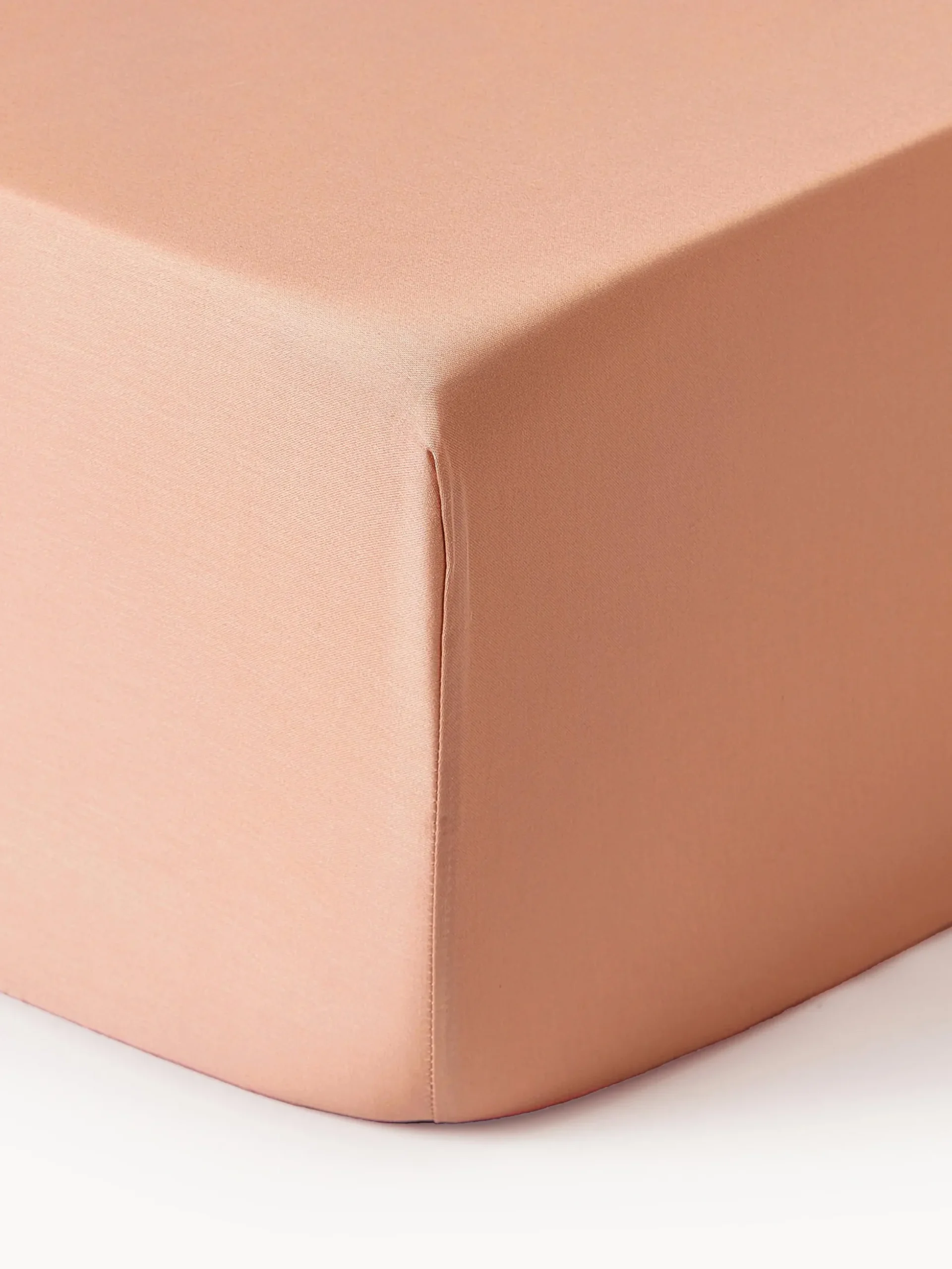 Lenzuolo con angoli boxspring in raso di cotone Comfort