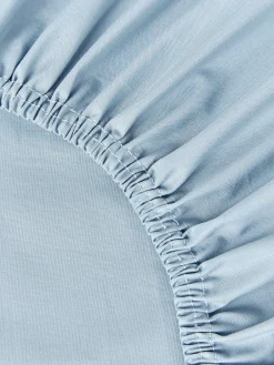 Lenzuolo con angoli boxspring in cotone percalle Elsie