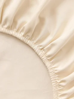 Lenzuolo con angoli boxspring in raso di cotone Premium