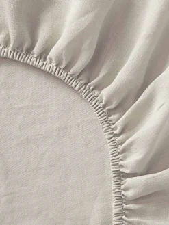 Lenzuolo con angoli boxspring in lino lavato Airy