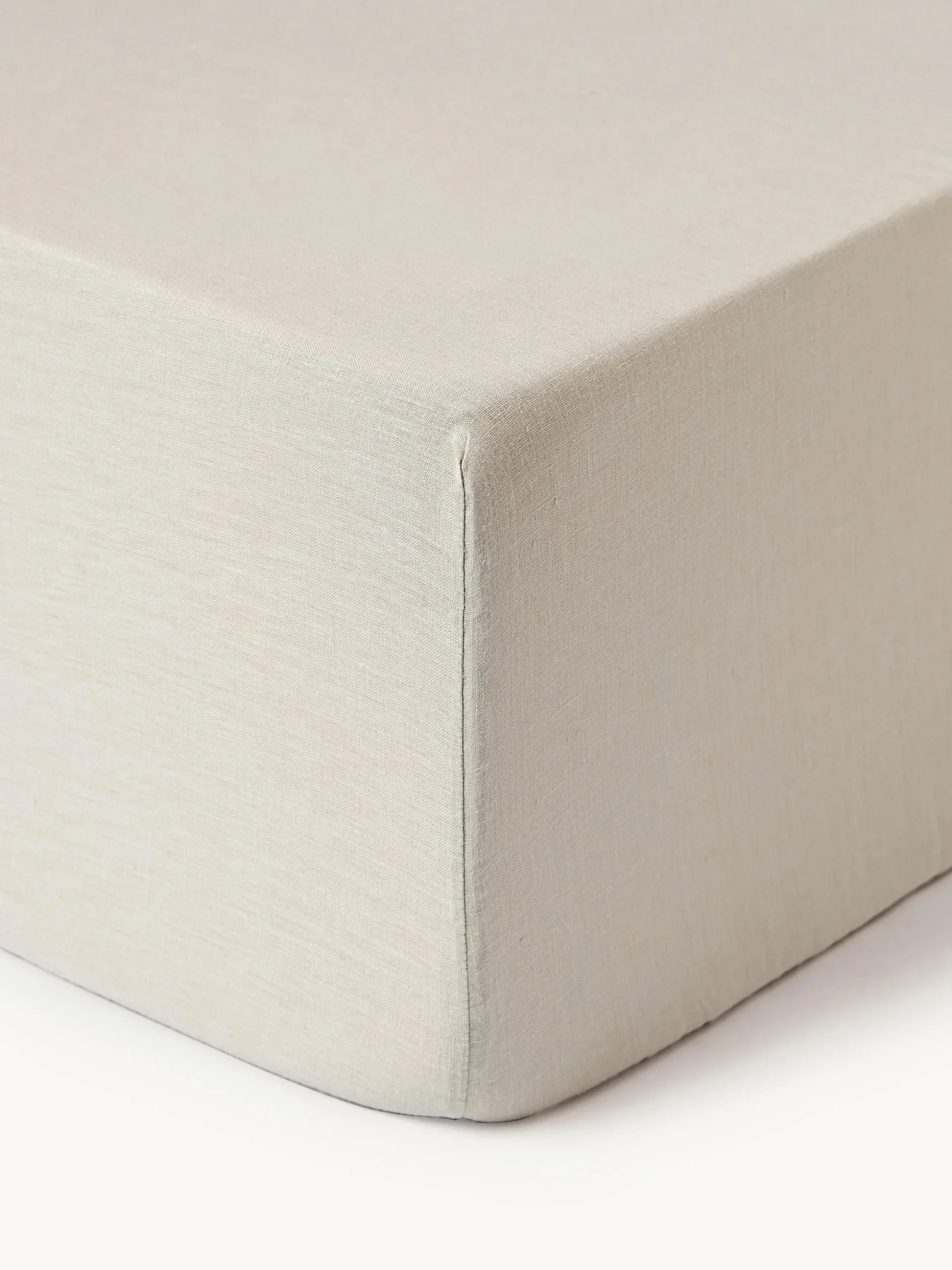 Lenzuolo con angoli boxspring in lino lavato Airy