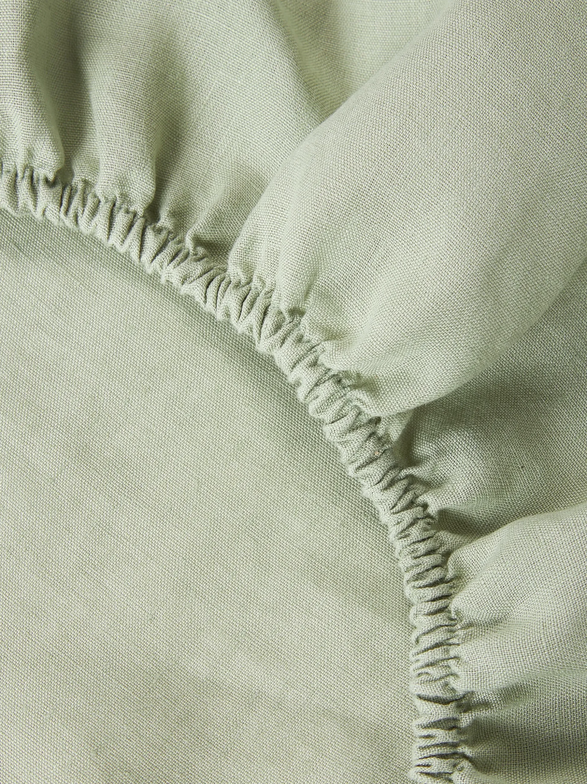 Lenzuolo con angoli topper in lino lavato Airy