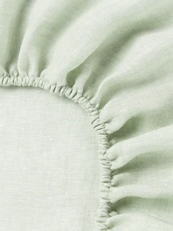 Lenzuolo con angoli topper in lino Linna