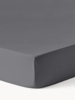 Lenzuolo con angoli topper in raso di cotone Comfort