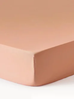 Lenzuolo con angoli topper in raso di cotone Comfort