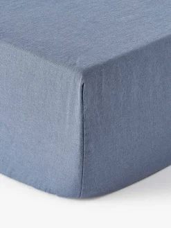 Lenzuolo con angoli boxspring in lino lavato Airy
