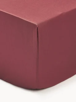 Lenzuolo con angoli boxspring in raso di cotone Premium