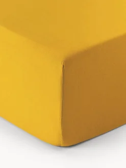 Lenzuolo con angoli boxspring in flanella Biba