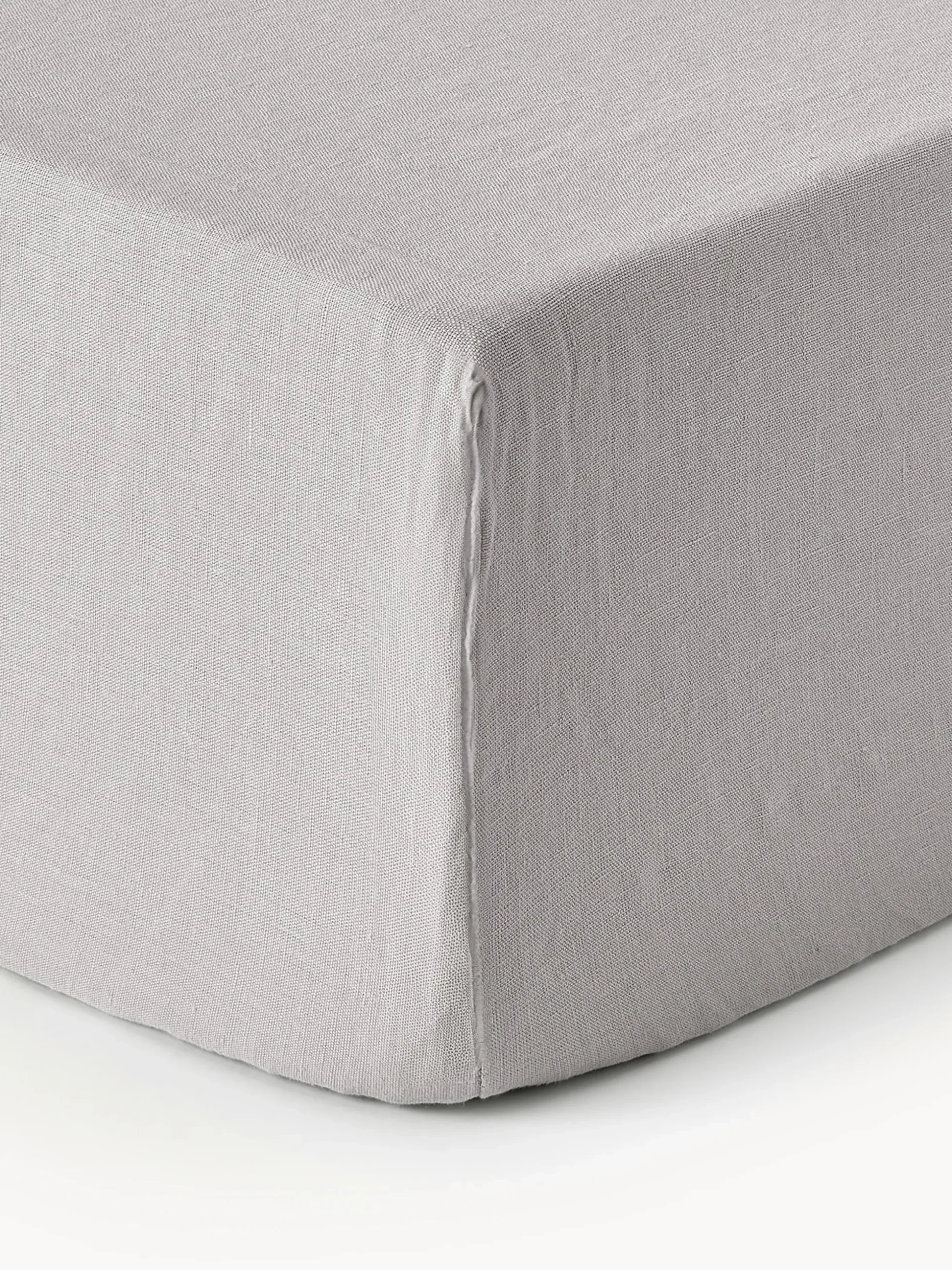 Lenzuolo con angoli boxspring in lino lavato Airy