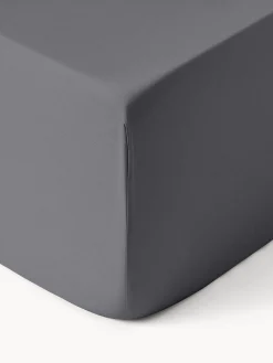 Lenzuolo con angoli boxspring in raso di cotone Comfort